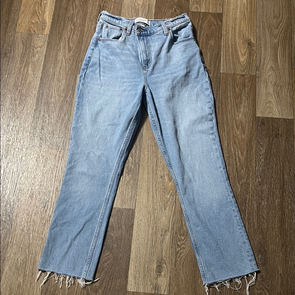 Abercrombie & Fitch Light Blue Straight Leg Jeans